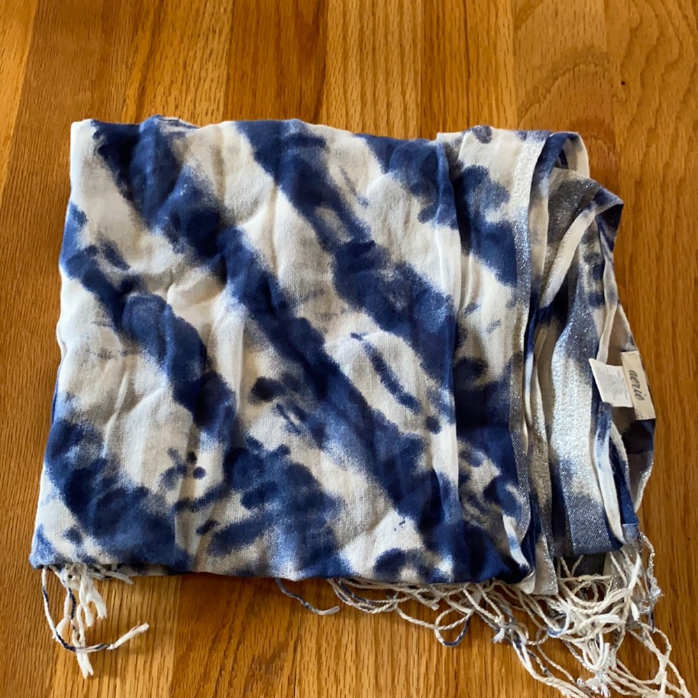 Indigo and White Aerie Scarf